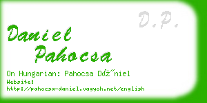 daniel pahocsa business card